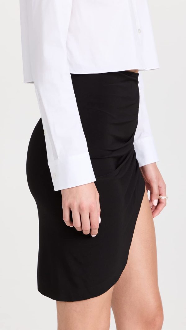 Women's Side Drape Mini Skirt