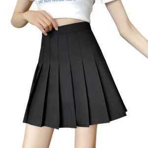 Womens Girls Pleated Tennis Skirts High Waisted A-line Skirt School Uniform Athletic Golf Skorts with Shorts,2T-4XL