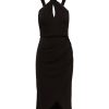 Women's Novelty Faux Wrap Dress