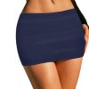 Black Mini Skirt for Women- Above Knee Elastic Waist Basic Mini Pencil Womens Skirts Bodycon Made in USA