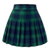 Pleated Skirts for Women Mini High Waist Skater Tennis Skirt A-line Cheerleader Skirt