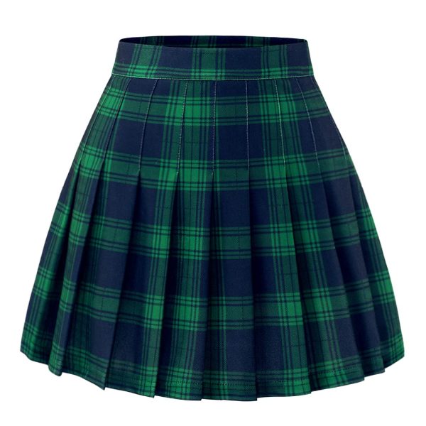 Pleated Skirts for Women Mini High Waist Skater Tennis Skirt A-line Cheerleader Skirt
