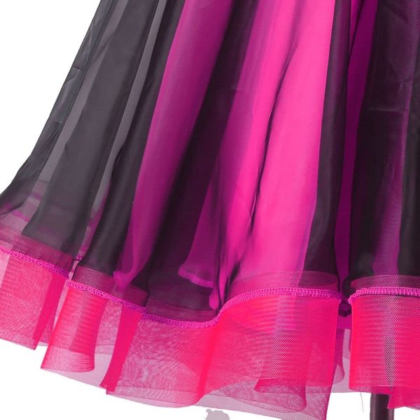 Diamond-Studded Large Swing Skirt New Modern Dance Dress Performance Competition Clothing National Standard Dance