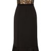 Women's Plus Size Lace Ruffle Dress