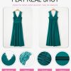 Womens 2025 Formal Dresses Wrap V-Neck Ruched Sexy Bridesmaid Wedding Guest Maxi Dresses