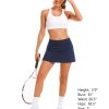 Women's Tennis Golf Skirts High Waisted with Pockets Inner Shorts for Athletic Skorts Sports Running Pickleball