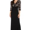 Womens Lace Sequin Evening Dress