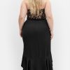Women's Plus Size Lace Ruffle Dress