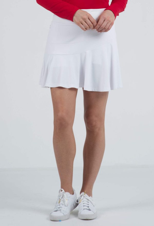 Athleisure Wear Sun Protective UPF 50+ Icefil Cooling Flounce Skort with Back Pockets - 20000