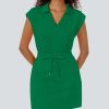 Womens Two Piece Skirt Sets Tennis Outfits Casual Cap Sleeve Lapel Shirt Summer Athletic Sport Short Skort Set