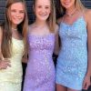 Short Tight Homecoming Dresses for Teens Lace Short Prom Dress Cocktail Gowns YZTS042