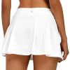 Women Tennis Skirt Golf Skorts Athletic High Waisted with Pockets Inner Shorts Sport Workout Pleated Pickleball