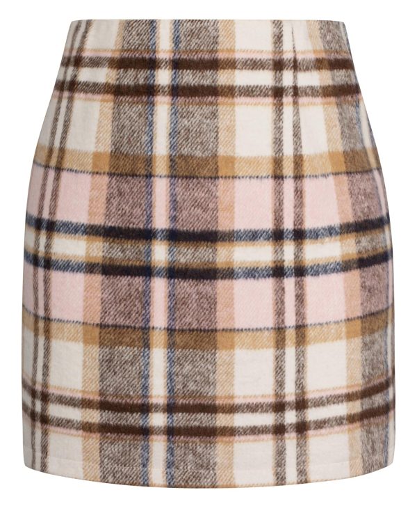2025 Plaid Pencil Skirts for Women High Waisted Casual Stretch Bodycon Mini Skirt