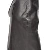 Ladies Real Leather Knee Length 22inch Pencil Skirt Club Office Casual Wear SKT1 Black