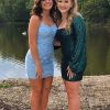 Short Tight Homecoming Dresses for Teens Lace Short Prom Dress Cocktail Gowns YZTS042