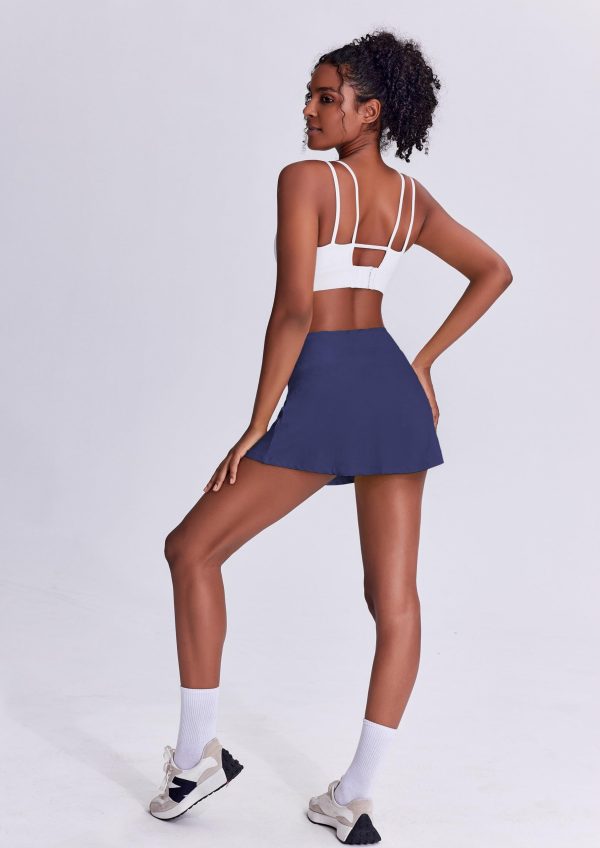 Tennis Skirts for Women Pleated Athletic Skort Lightweight Golf Skirts with Shorts Pocket Workout Pickleball
