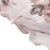 Women's Floral Mesh Ruffle Hem Maxi Skirt High Waisted Fishtail Long Skirts