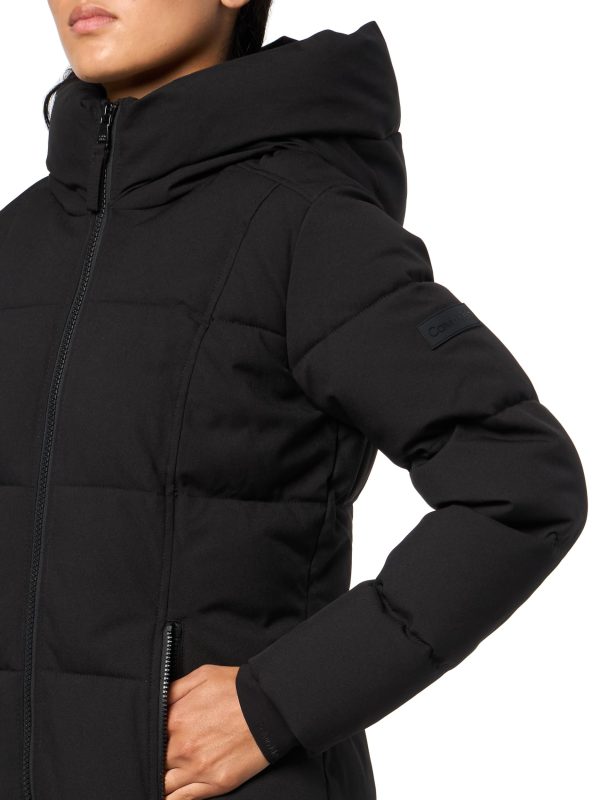Women's Zipper Hooded Puffer Coat