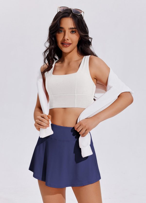 Tennis Skirts for Women Pleated Athletic Skort Lightweight Golf Skirts with Shorts Pocket Workout Pickleball