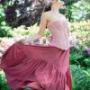 Maxi Skirts for Women High Waist Renaissance Skirt Long Skirt with Pockets