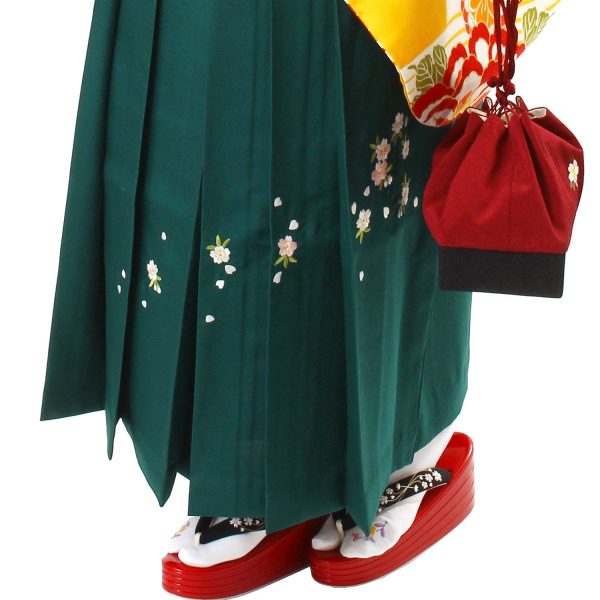 -Kimono Women Embroidered Hakama Skirt Single Item Andon