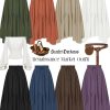 Maxi Skirts for Women High Waist Renaissance Skirt Long Skirt with Pockets