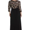 Womens Lace Sequin Evening Dress