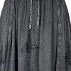 2025 Spring Women's Flowy Handkerchief Hemline Midi Maxi Skirts for Women - Gypsy Embroidered Ruffle Long Skirts