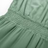 Women's V Neck Ruffle Sleeve Summer Dress 2025 Split Flowy Tiered Midi Dress Wedding Guest Cocktail Dresses