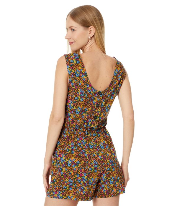 Sunkissed Liv Romper Black Micro Floral Print XL (US 16)