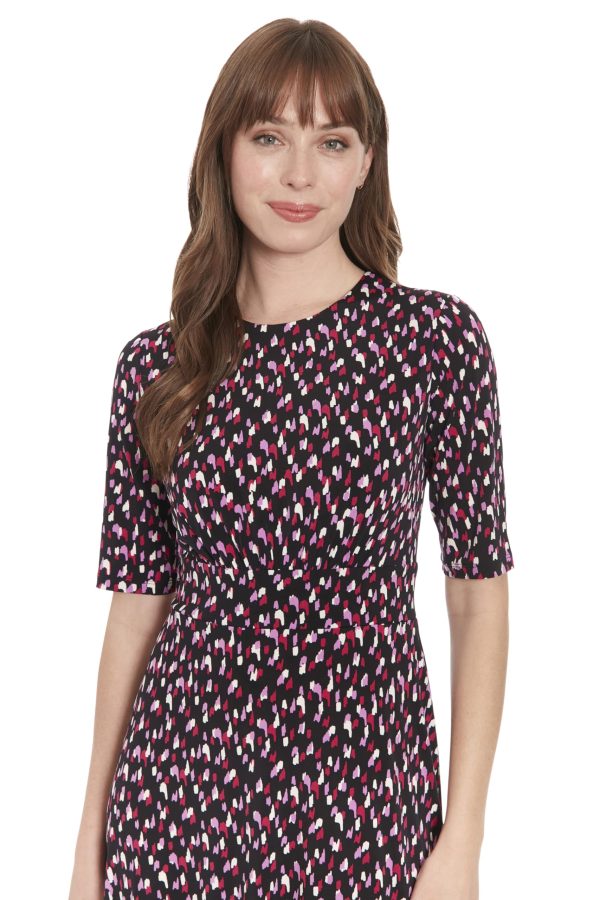 Elegant Half-Sleeve Mid-Calf Work Dresses for Women