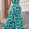 Women Summer Dresses Casual Sleeveless Maxi Dresses Cute Floral Long Dress Wedding Guest Dress