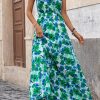 Women Summer Dresses Casual Sleeveless Maxi Dresses Cute Floral Long Dress Wedding Guest Dress
