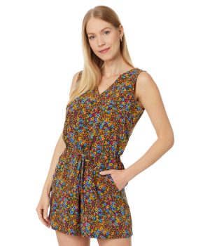 Sunkissed Liv Romper Black Micro Floral Print XL (US 16)