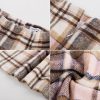 2025 Plaid Pencil Skirts for Women High Waisted Casual Stretch Bodycon Mini Skirt