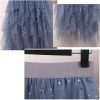 Women's Tulle Skirt Formal High Low Asymmetrical Midi Length Elastic Waist Tutu Layered Puffy Fairy Skirts
