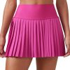 Women's High Waisted Pleated Tennis Skirts with Pockets Tummy Control Casual Liner A Line Workout Golf Skorts