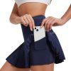 Women Tennis Skirt with Pocket Pleated Golf Skort Active Workout Running Athletic Shorts
