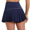 Women Tennis Skirt with Pocket Pleated Golf Skort Active Workout Running Athletic Shorts