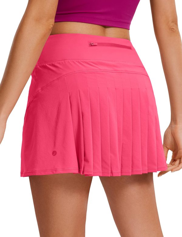 Womens Pleated Tennis Skirts with Pockets High Waisted Athletic Golf Skorts for Women Soft Breathable Cute