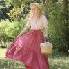 Maxi Skirts for Women High Waist Renaissance Skirt Long Skirt with Pockets
