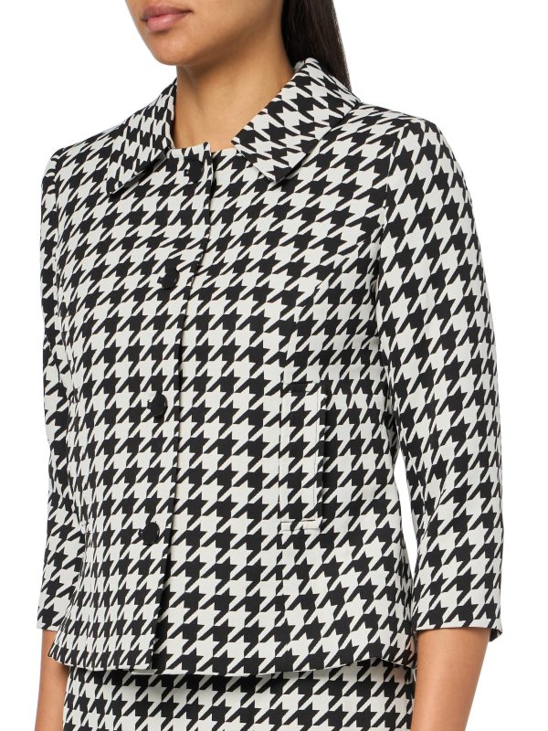 Women's Four Button Boxy Blazer & Skirt, 2pc Set
