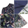 Women's Midi Length Skirt Layered Tulle A Line Skirts Embroidery/Floral Print Elastic Waist