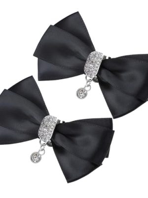 1pair High Heel Shoe Buckles Elegant Rhinestone Wedding Shoe Clips Removable Flower Adornments for Women for Parties and Daily