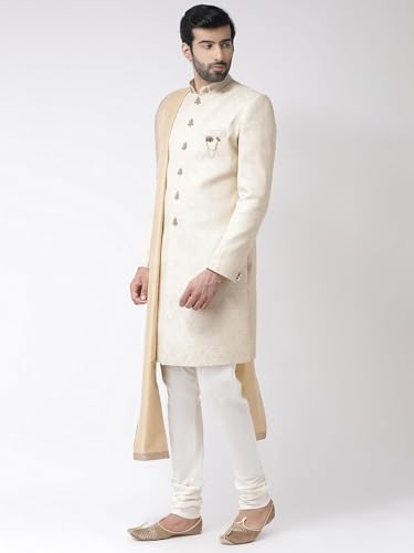 Men's Indowestern Sherwani & Pajama/Dhoti with Dupatta Set – Traditional Indian Ethnic Wear for Ocassions