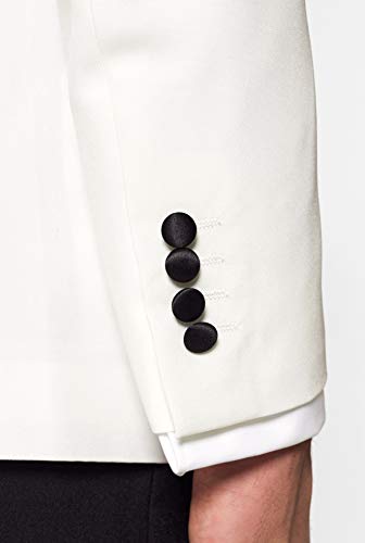 Men's Formal Outfit - Premium Tuxedo Suit - Slim Fit - Includes Blazer, Pants and Bow Tie