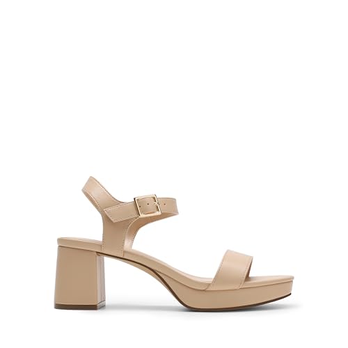 315LCqdckL.jpg Women's Platform Heels Block Chunky Open Toe Ankle Strap Heel Fashion Wedding Party Dress Sandals Shoes