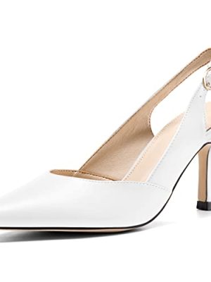 Women's Slingback Kitten Heels Closed Pointed Toe Wedding Party Dress Pumps Shoes