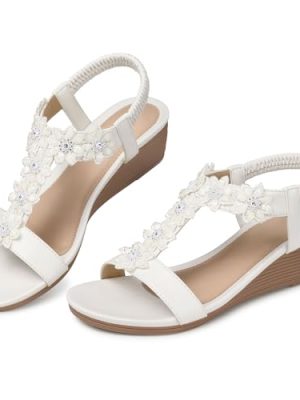 Wedge Sandals for Women Dressy: Summer Platform Comfortable Low Wedges Womens Sandal