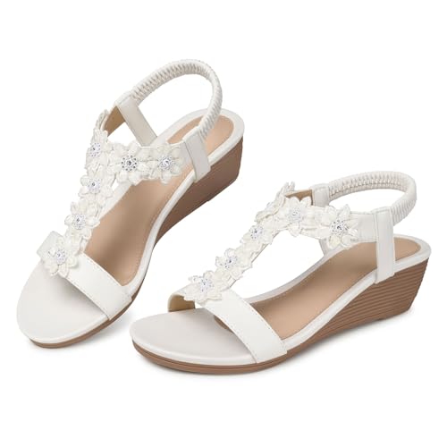 Wedge Sandals for Women Dressy: Summer Platform Comfortable Low Wedges Womens Sandal